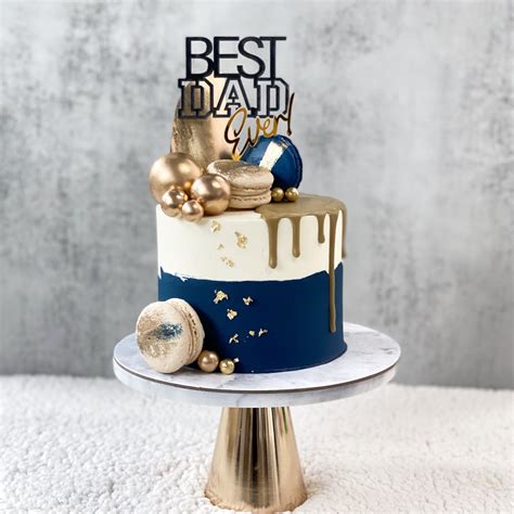 Cooper Blue Gold Cake • Fantasy Cakes • Creme Maison Bakery Singapore