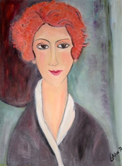 Portrait Of A Woman Ii By Estera Nanassy Grun Art