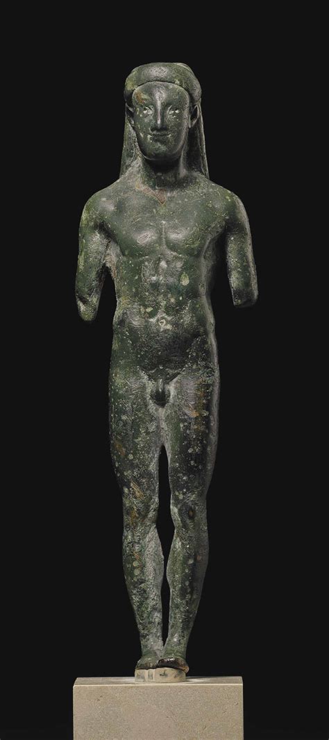 A Greek Bronze Kouros