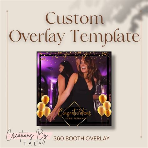 Custom Photo Booth Overlay Photo Booth Template 360 Booth Etsy