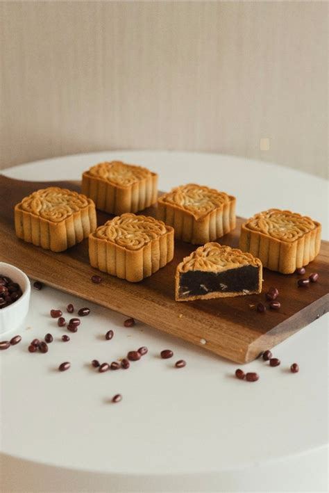 Gf Mini Red Bean Mooncake 6pcs Eggless Dairy Free Gluten Free