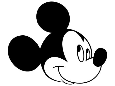 Mickey Mouse Head Silhouette Clipart Best