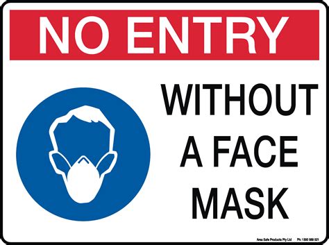 No Face Mask No Entry Sign 810