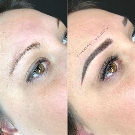 Microbladed Eyebrows Before And After The Brow Studio In