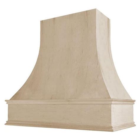 Veneer, hardwood plywood and solid lumber construction 1/2 rear plywood stretchers for wall mounting Epicurean Curved Style Range Hood in 2020 | Curved wood ...