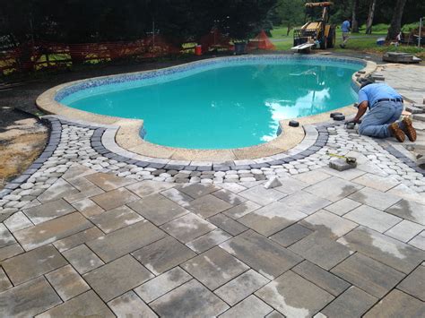 Paver Pool Deck Designed And Installed By Swan Creek Landscaping