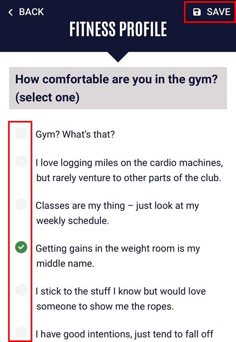 How To View And Edit In Shape Fitness Profile Self Service