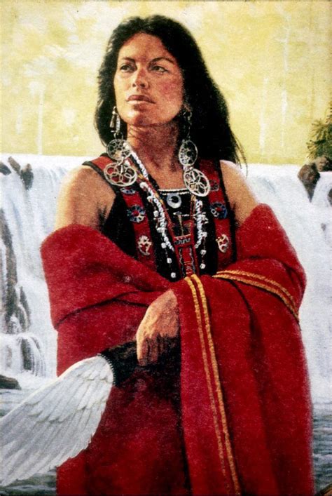 Modern Painting Of Nanyehi The Famous Ghigau Or Beloved Woman Of The Tsalagi Cherokee Known