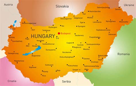 Ungern statsskick, yta, folkmängd, folkgrupper, religion, bnp, flagga, karta, vägnät mm. Städtekarte von Ungarn - OrangeSmile.com