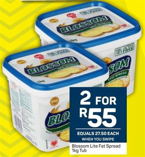 blossom lite fat spread 1kg tub offer at pick n pay