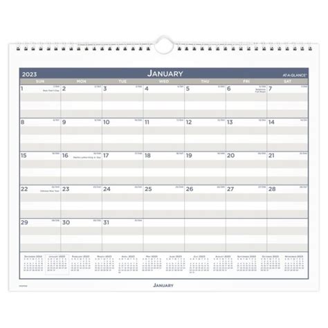 At A Glance Multi Schedule Vertical Monthly 2023 Ry Wall Calendar