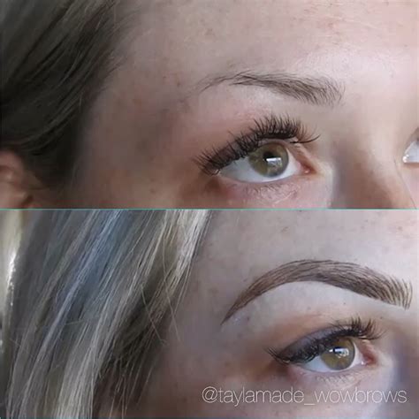 Hair Stroke Feather Touch Microblading Microstroke Tattooed Eyebrows