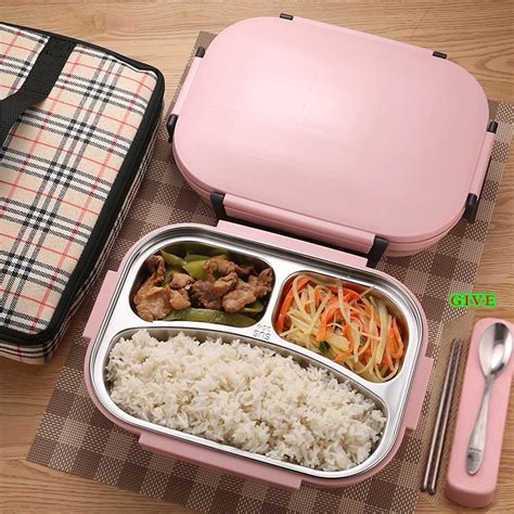 304 Stainless Steel Thermos Thermal Lunch Box Whit Bag Sets Kids Adults