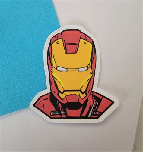 Iron Man Sticker Premium Matte Vinyl Stickers Etsy