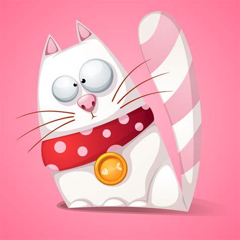 Funny Cute Crazy Cartoon Cat Download Free Vectors