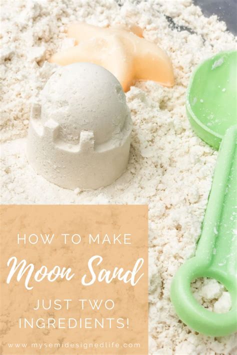 Easy And Fun Moon Sand Sensory Play My Semi Designed Life In 2021
