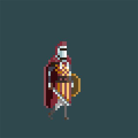 Pixel Art Knight Sprite