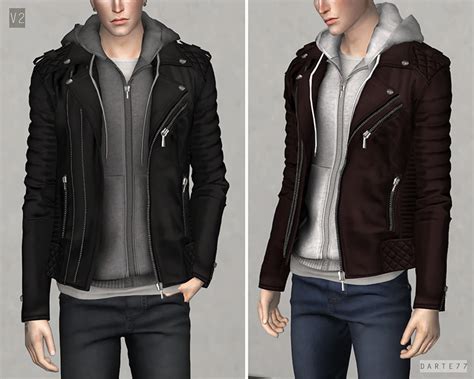 Sims 4 Male Jacket Cc