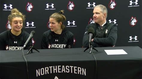 Press Conference Northeastern Womens Hockey Hockey East Semifinal March 1 2023 Youtube