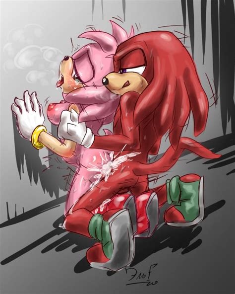 1307811 Amy Rose Knuckles The Echidna Krazyelf Sonic Team