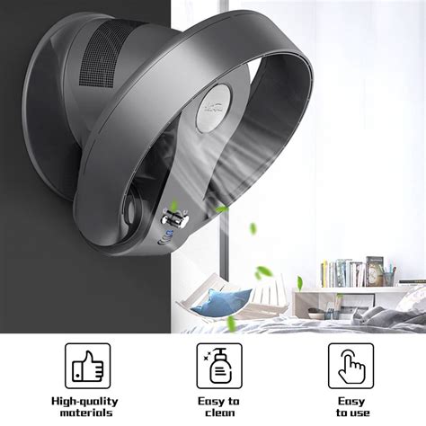 【2020】portable Bladeless Fan Air Condition Remote Control Wall Mounted