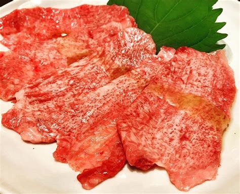 Tongue Sashimi A5 Wagyu Beef Sendai Roppongi Tokyo