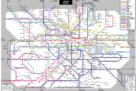 London Tube And Rail Maps