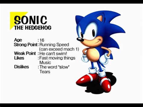 Classic Sonic Bio By Sonicmechaomega999 On Deviantart