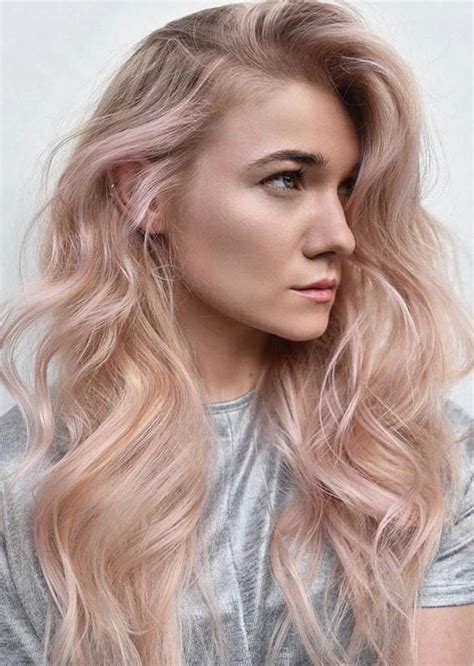 Awesome Rose Blonde Hair Colors And Hairstyles For 2020 In 2020 With