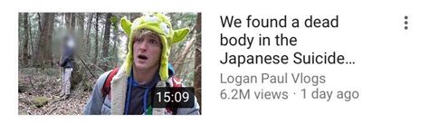 Logan Paul Over After Uploading A Vlog At The Japanese Suicide Forest