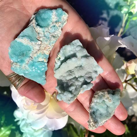 Natural Blue Hemimorphite For Healing Compassion And Self Esteem