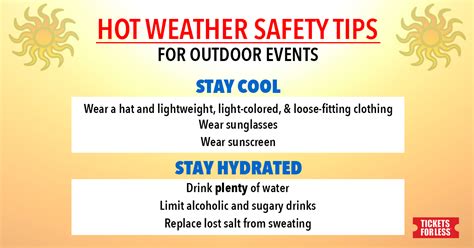 hot weather safety tips for outdoor events kansas city ticket news