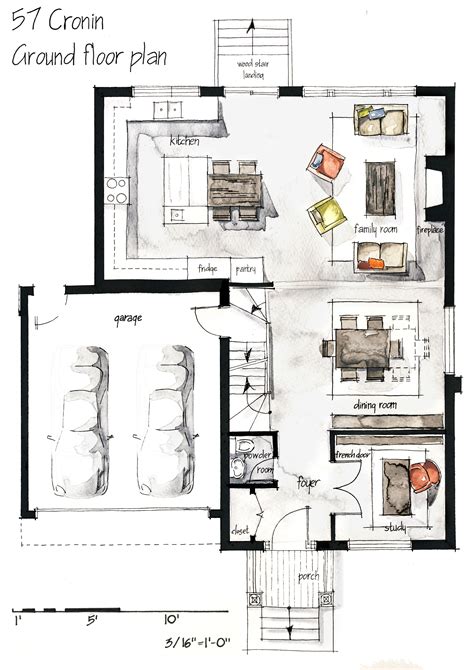 At a minimum, it offers income and a little financial padding. hand drawing plans | Дома | Interior design sketches ...