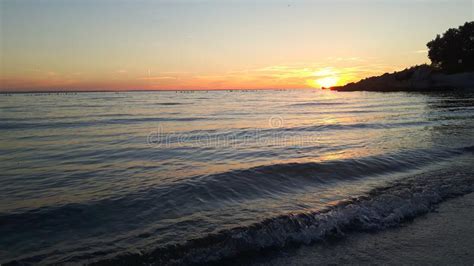 Perfect Sunset And The Sea Stock Photo Image Of Sunset