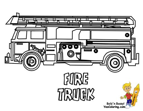 Service Transportation Coloring| Emergency Vehicles | Buses | Fire