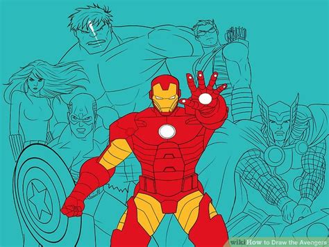 Learn how to draw marvel's the avengers logo freehand, easy step by step drawing lesson tutorial. How to Draw the Avengers (with Pictures) - wikiHow