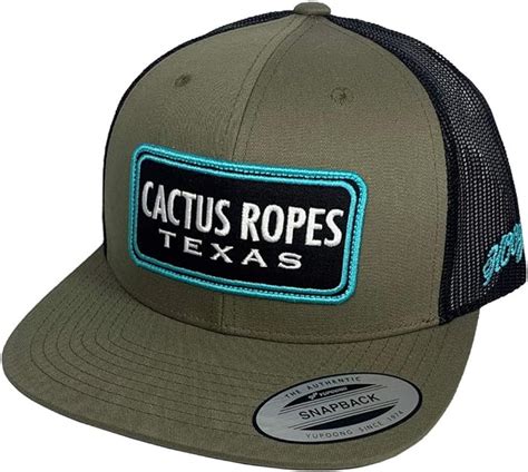 Hooey Cactus Ropes Mesh Back Adjustable Hat Oliveblack At Amazon Men