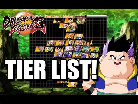 What makes a fighter 's tier'? TIER LIST - DRAGON BALL FIGHTERZ - YouTube