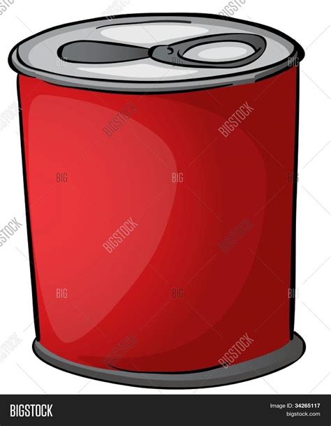 Illustration Red Tin Vector And Photo Free Trial Bigstock