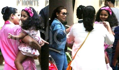 First Pictures Rani Mukerjis Daughter Adira Chopra Clicked For The First Time In 3 Years