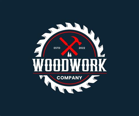 Premium Vector Woodwork Logo Design Vector Template