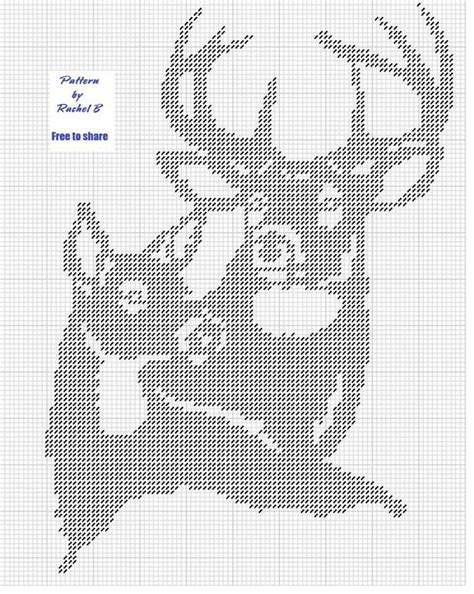 How to download the scheme for free? Doe & Buck cross stitch | Cross stitch animals, Canvas ...