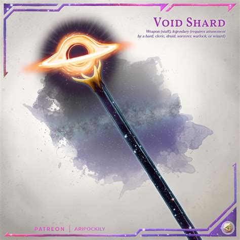 Oc Art Void Shard A Staff That Harnesses The Power Of A
