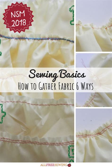 How To Gather Fabric In 6 Ways Sewing Courses Sewing Machines Best Sewing Basics