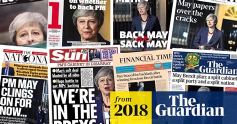 Splits Cracks And Difficult Days What The Papers Said About Mays Cabinet Deal Brexit The