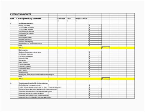 Outgoings Spreadsheet Intended For Monthly Dues Template Excel Lovely