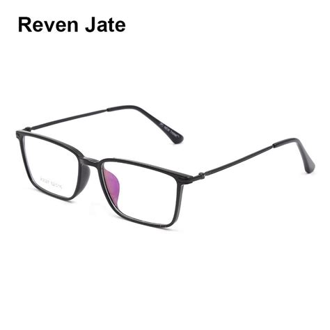 reven jate x2027 full rim plastic metal eyeglasses frame for men and women optical eyewear