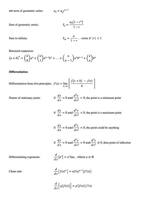 A Math Formula Sheet O Level Math Formulas Math Formula Sheet O Levels