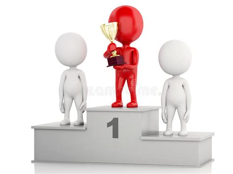 Choose from 20+ podium winner graphic resources and download in the form of png, eps, ai or psd. 3d Winner Celebrating On Podium With Trophy. Stock ...
