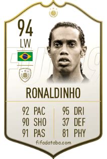 All other values will be overwritten. Ronaldo de Assis Moreira FIFA 19 Rating, Card, Price